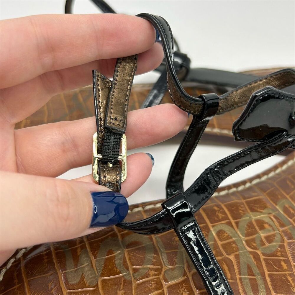 Sam Edelman Gigi Black Faux Leather Thong Sandals Size 10.5 Casual Summer - Picture 10 of 12